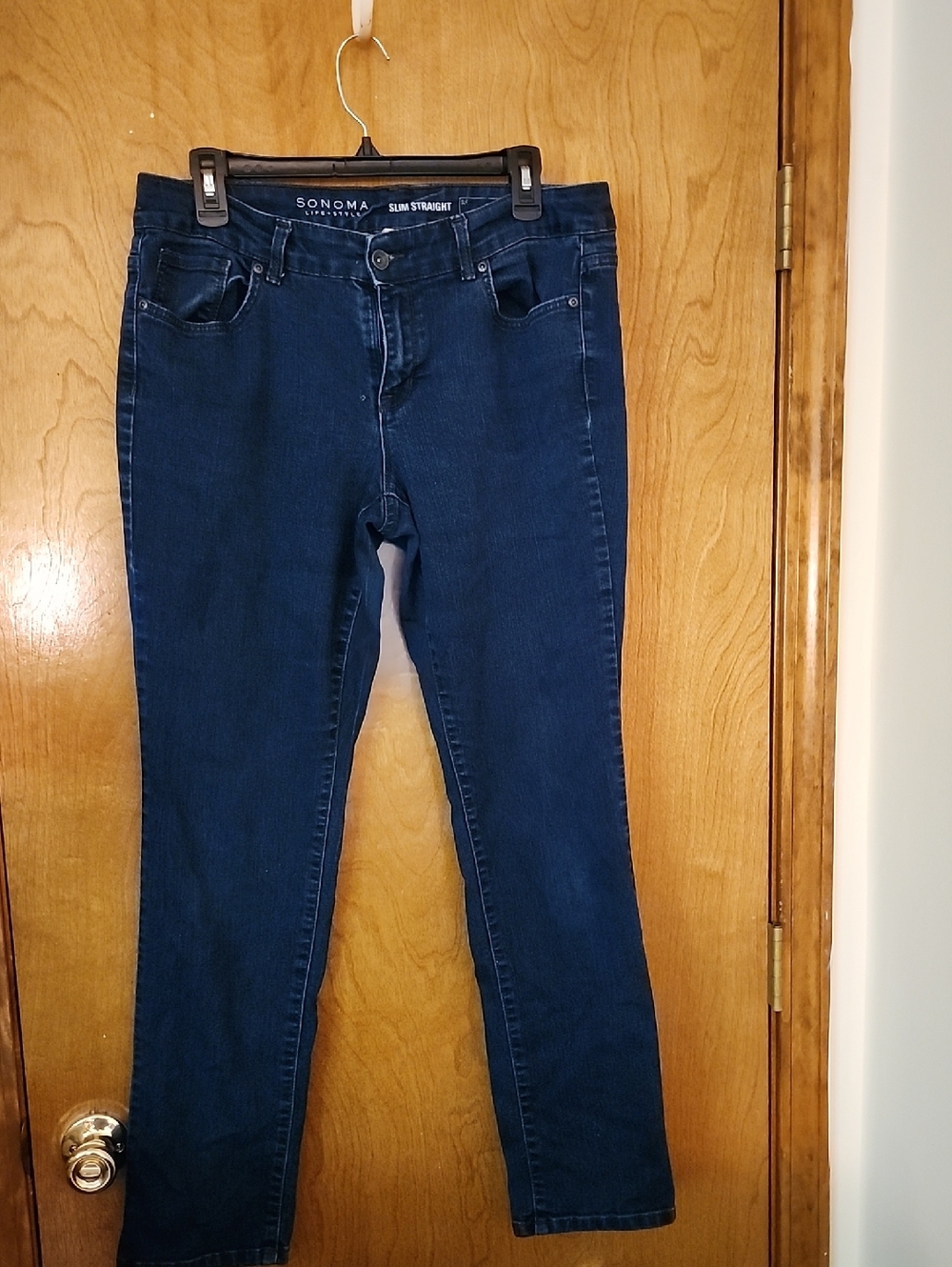 Sonoma Slim Straight Jeans in Deep Blue Wash